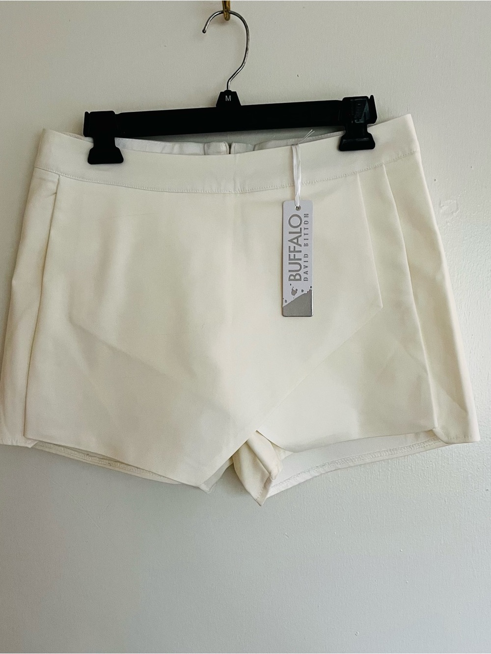 Buffalo David Bitton Cream Wrap-Front Women's Shorts